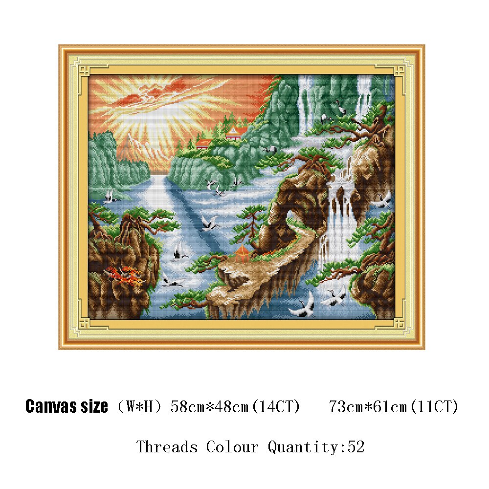 Kit Canevas Complet 11CT Fleur De Chat 40x50cm - Broderie Point De Croix Adulte Débutant Avec Fils