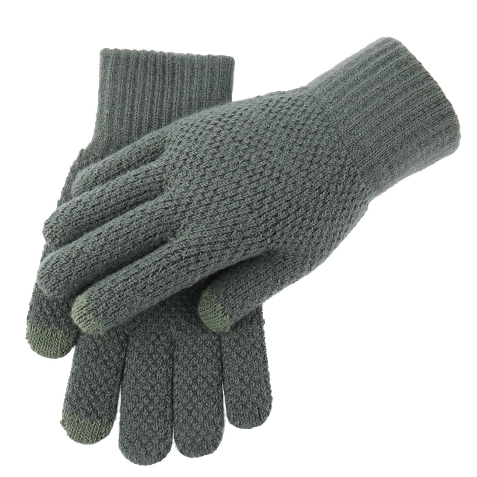 Spring Winter Men's Glove Fall And Winter Mittens Thickened Knitted Warm Woolen Gloves Pure Color Cycling Перчатки #j1p