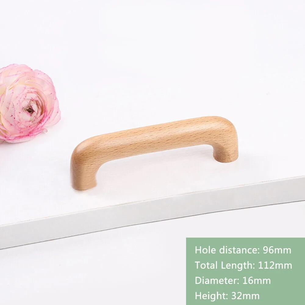 Manija de madera para muebles, pomo de cajón, tirador de puerta de armario, orificio simple/doble, herrajes duraderos para el hogar: Bronze