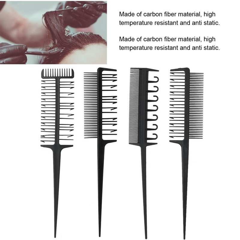 Professionele Kapper Kam Set Haarkleuring Sterven Highlight Salon Kapper Tool Antislip Haarkleuring Kam Haar Stijl Tool