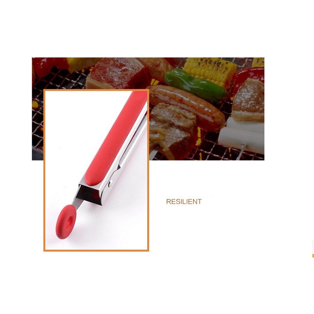 Keukentangen gereedschap roestvrijstalen kooktangen keukentangen siliconen antislipklem bbq saladegereedschap keukenaccessoires