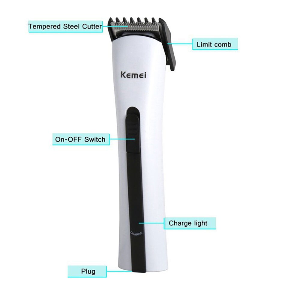 Kemei hair clipper hair trimmer cutting beard trimmer electric shaving machine rechargeable electric razor barber for man tool