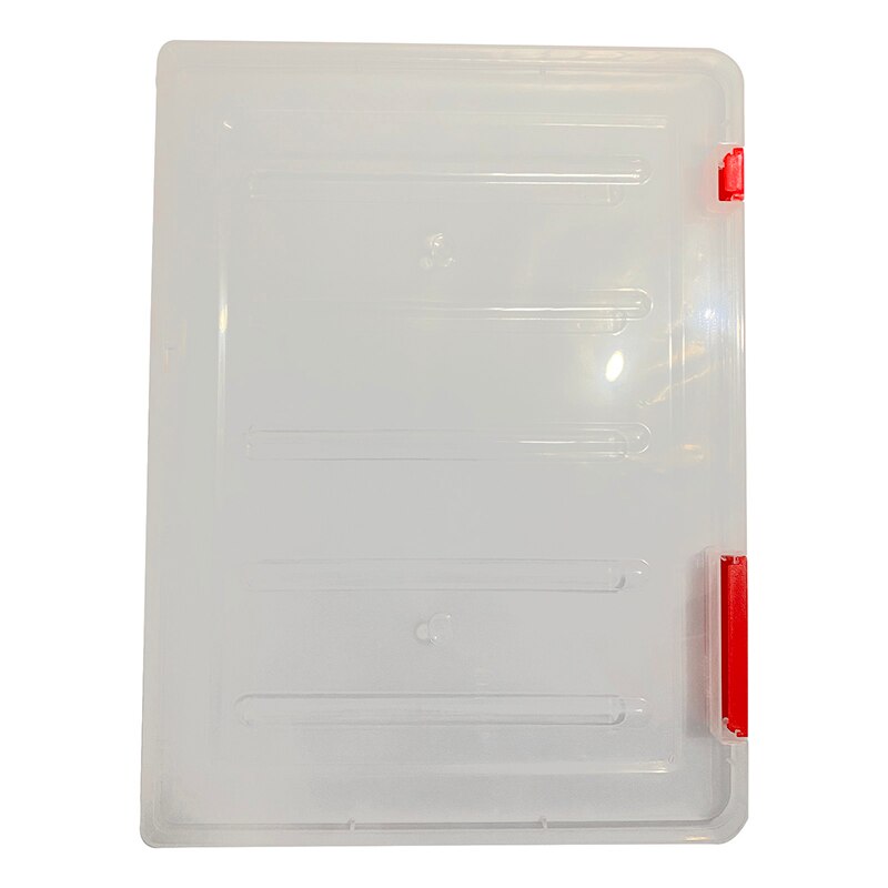 Caja de almacenamiento transparente A4 de 4 colores, caja de plástico transparente para rellenar documentos, PP, organizador de oficina, Cajas de almacenamiento Invisible