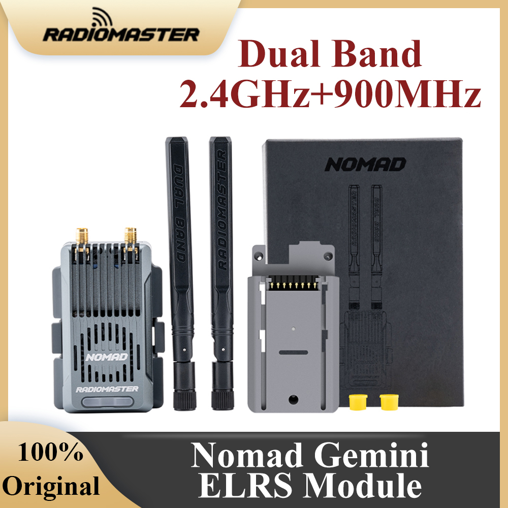 Radiomaster Nomad 2.4GHz 900MHz Module RF double bande double 1000mW double bande Gemini ELRS FCC avec adaptateur de Micro Module