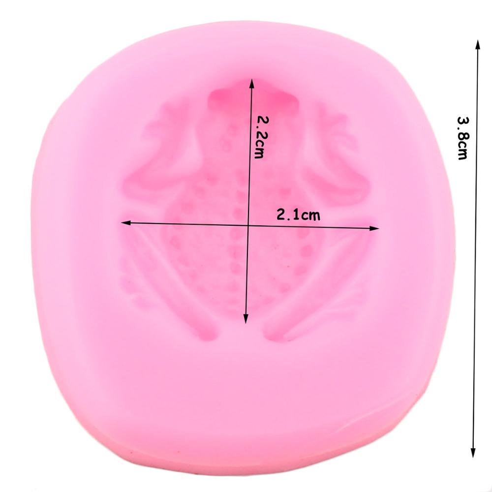 Liten groda padda silikonform cupcake topper choklad gumpaste form fondant tårta dekorationsverktyg godis lerformar