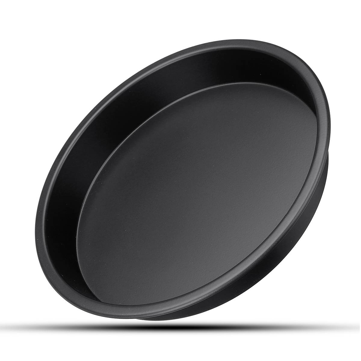 Sartén negra para Pizza de 8 pulgadas y 200mm, sartén de acero al carbono para hornear, accesorios para freidora de aire, platos, utensilios de cocina para hornear