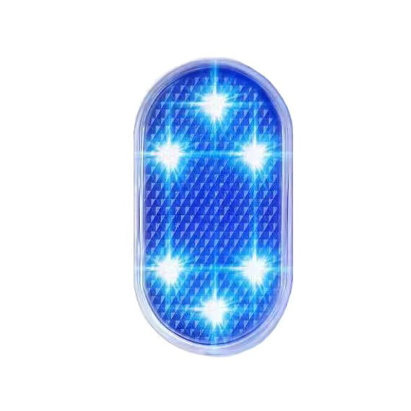Usb bil interiør ambient lys led touch lys trådløs interiør lys bil fod lys dekorativ stemning belysning læse lys: Mørkeblå