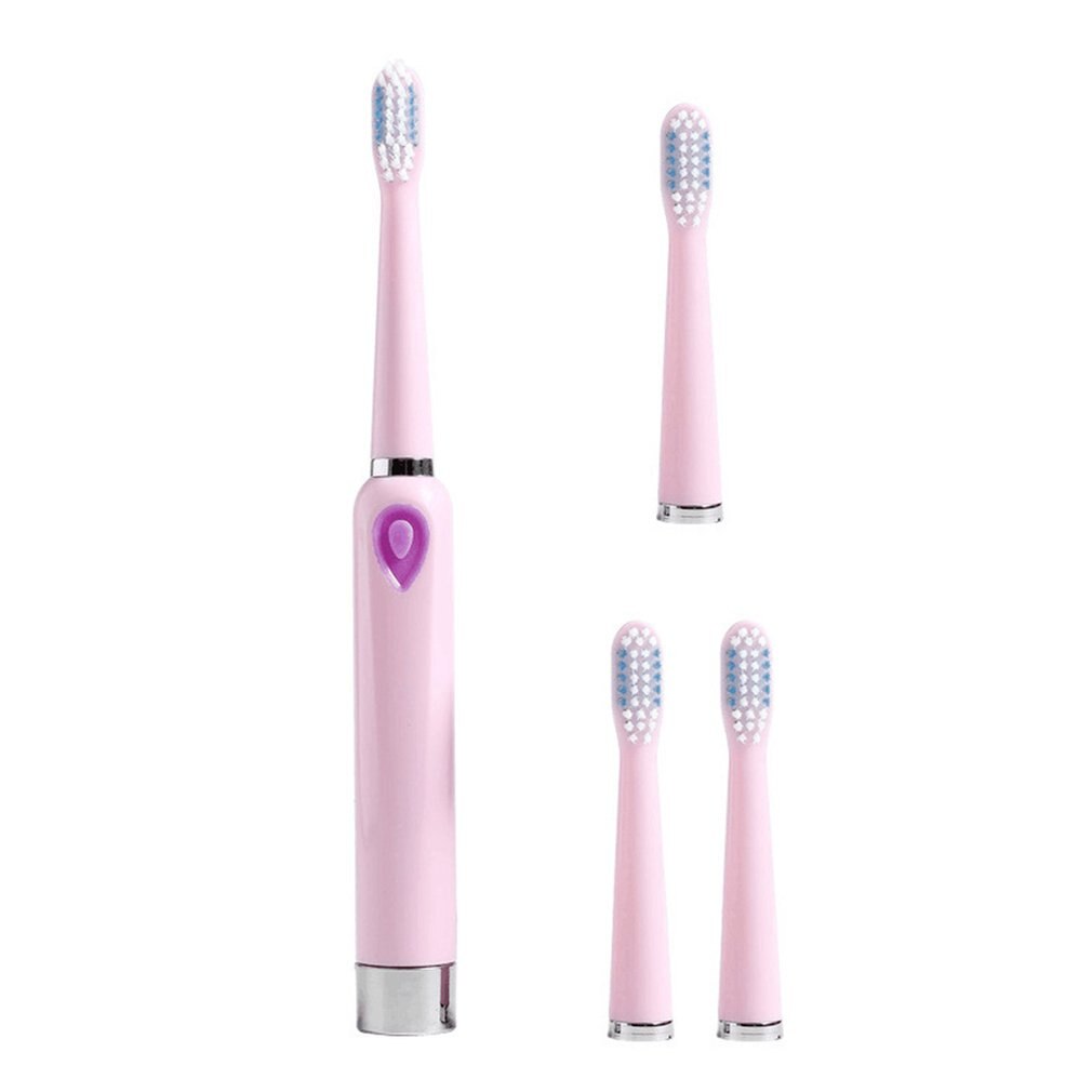 Electric Toothbrush Adult Household Intelligent Ultrasonic Waterproof Soft Fur Toothbrush Waterproof: Pink Type4