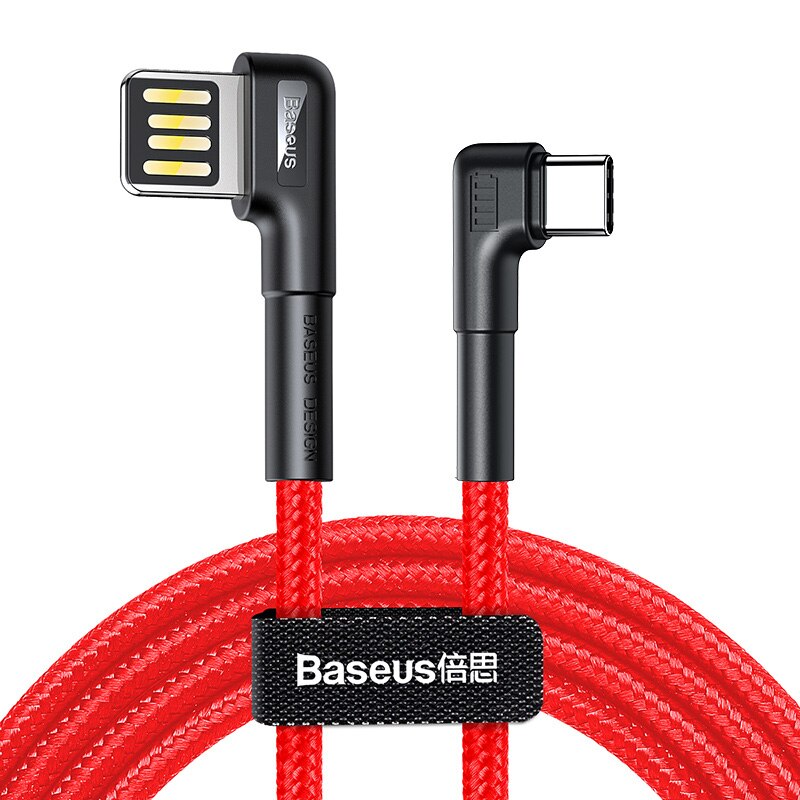 Baseus Usb Type C Kabel QC3.0 3A Snel Opladen Draad Voor Huawei Mate30 P30 Pro Xiaomi Oplader Draad USB-C Type -C Data Cord: Red 2M