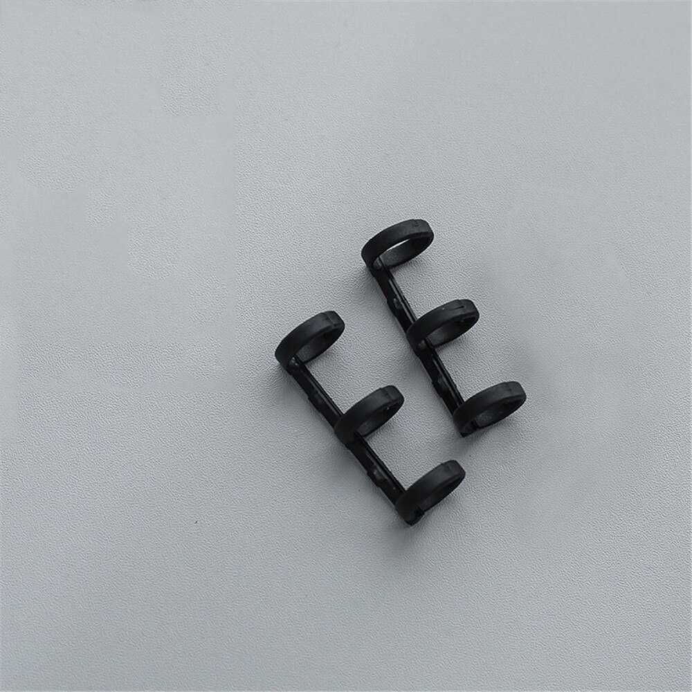 2 stücke Kunststoff Buch Binder 3 Ringe Lose Blatt Kalender Kreis Ringe DIY Alben Binder Hoops Notebook Bindung Kreise Schlüssel ringe: black