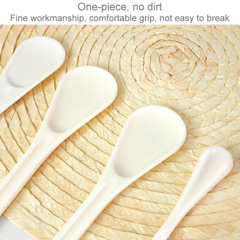 Multi-function Salad Stirring Spoon Long Handle Ice Cream Dessert Spoons Eco-Friendly PP Jam Stirring Spoon Kitchen Tableware
