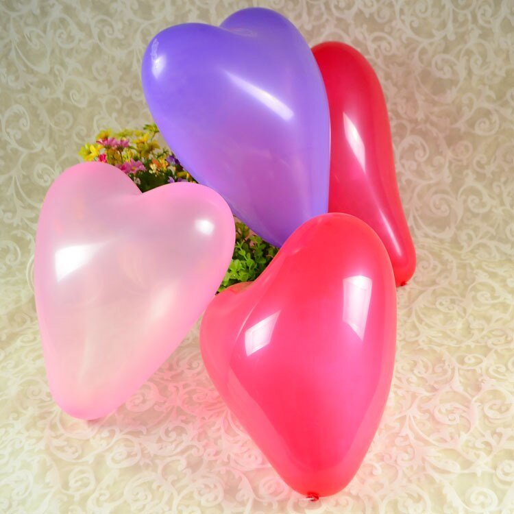 200 stks/partij Bruiloft liefde hart ballonnen Bruiloft kamer versieren versiering Kleurrijke ballonnen decoratie