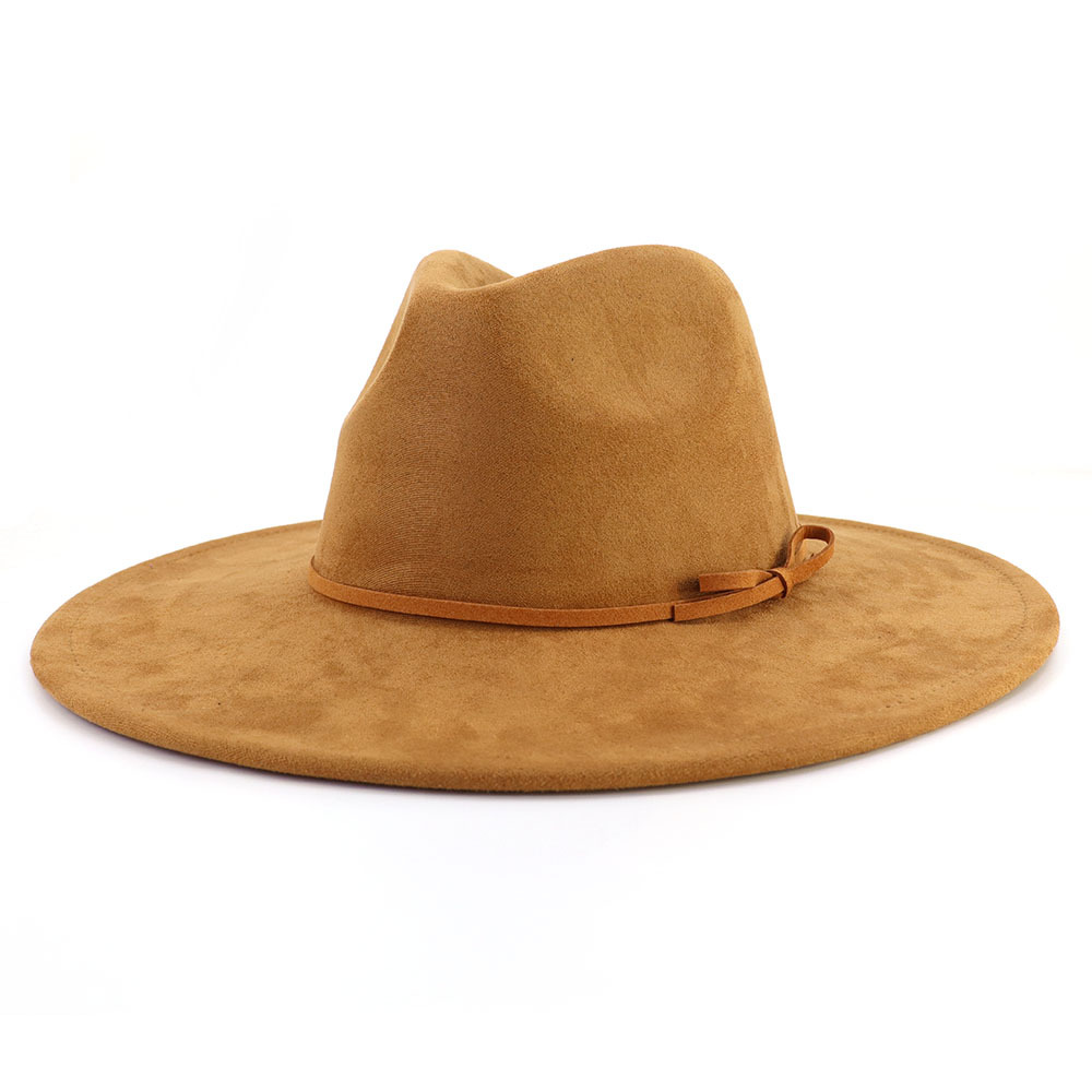 Ruskinds fedora hat med tilbehør i samme farve, dråbeformet top, bred skyggehat til mænd og kvinder, panamahat, chapeau homme, sombrero: Fuchsia