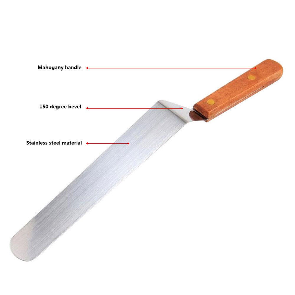6 inch Stainless Steel Butter Cake Cream Knife Spatula Smoother Icing Frosting Spreader Fondant Pastry Bake Cake Decoration
