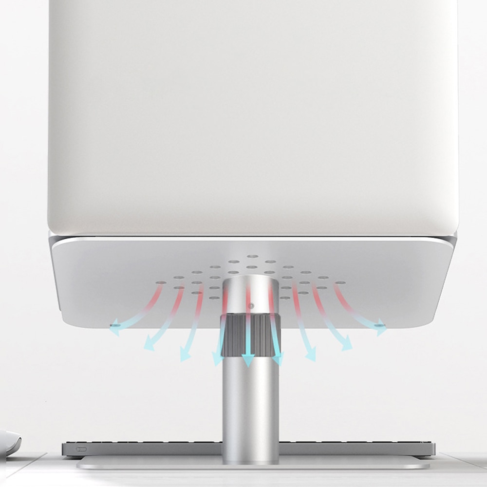 Laptop Stand Aluminium Legering Koeling Computer Standhouder Lift En Draai Verstelbare Sterke Stabiliteit Voor 11-17 Inch laptop