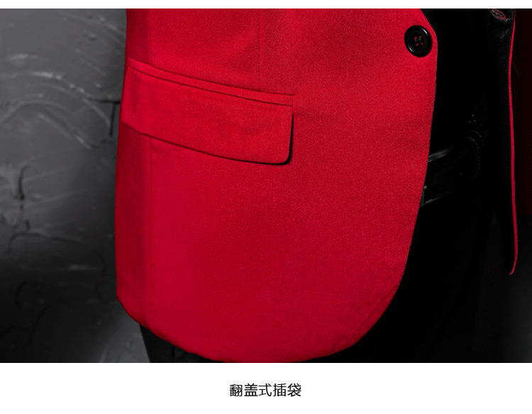 Pyjtrl Mannen Blazer Crystal Classic Shawl Revers Rood Slim Fit Pak Jas Bruiloft Bruidegom Zanger Kostuum Homme