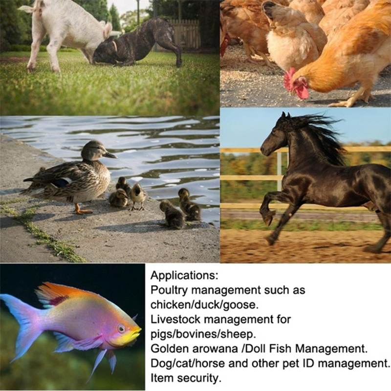 Sensitive Digital Pet Scanner ISO11784/5 Animal Pet ID Reader Chip Transponder USB Handheld Microchip Scanner for Dog Cat Horse