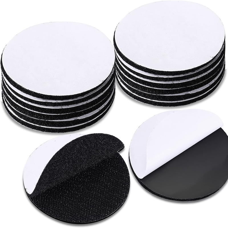 5-30Pairs 60mm Strong Self Adhesive Fastener Dots Nylon Sticker Hook and Loop Magic For Bed Sheet Sofa Mat Carpet Anti Slip: 10pairs / Black