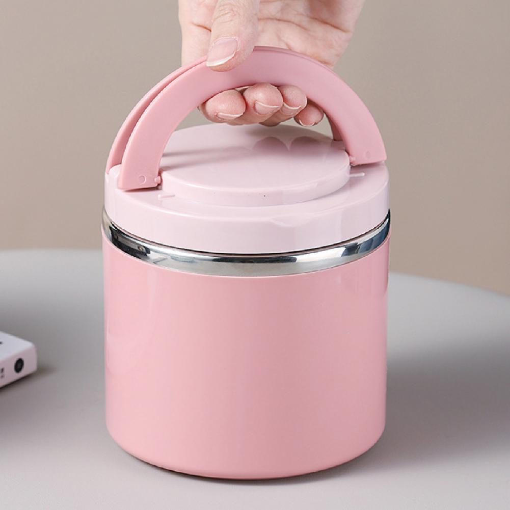630ml/1000ml Lunch Breakfast Cup Stainless Steel Soup Cup Volume Pot Insulated Food Container Lunch Box Bento Box ланч бокс