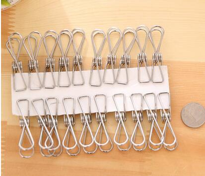 Sainwin Rvs Broek En Kleding Clips Metalen Clips voor Hanger Sokken Ondergoed Sterke Clip 20 stks/5 stks/6 stks/7 stks/8 stks: 20pcs