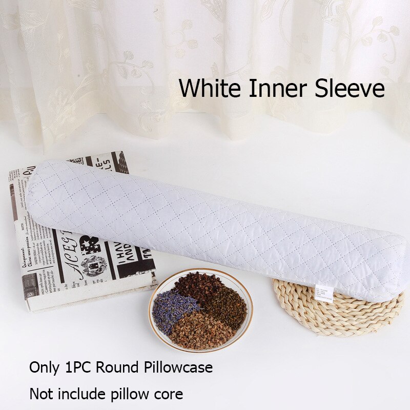 Farve pudebetræk rund form pudebetræk moderne pudebetræk soveværelsesudstyr lange pudebetræk komfortabelt pudebetræk: Hvid