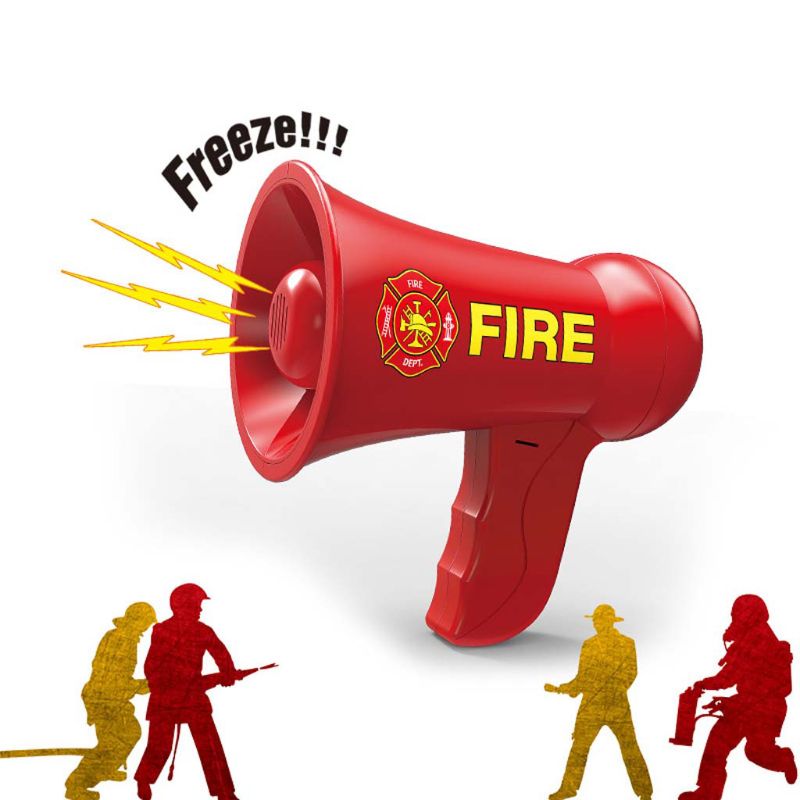Brandbestrijding Megafoon Voor Kids Pretend Cosplay Brandweer Draagbare Hand Loud Clear Speaker Speelgoed
