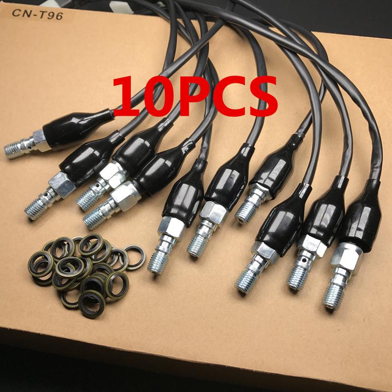 Keoghs motorsykkel hydraulisk bremselysbryter / idrostop / banjo bolt  m10*1.25mm til hovedbremsesylinder til honda yamaha suzuki: 10 stk