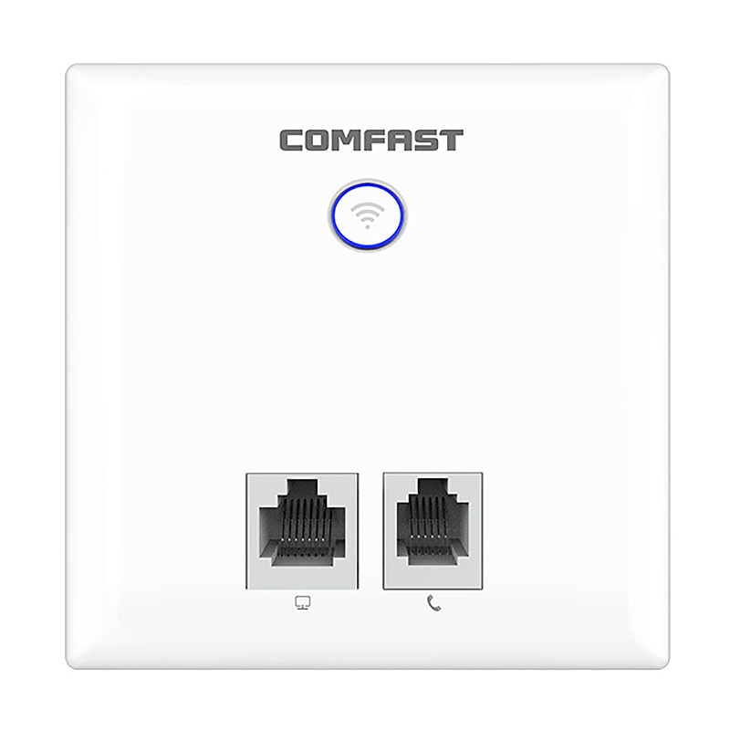 AAAJ-COM rápido 750Mbps inalámbrico en el punto de acceso de pared interior 86 Panel RJ45 + RJ11 puerto de doble banda WAN LAN WiFi repetidor Router