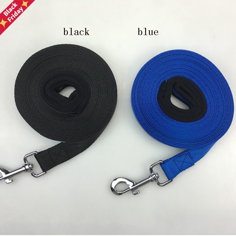 Correa para mascotas para perros azul negro Nylon 20 metros 10 metros entrenamiento, perro Correa caminar perro Correa tamaño seleccionable de seguridad al aire libre