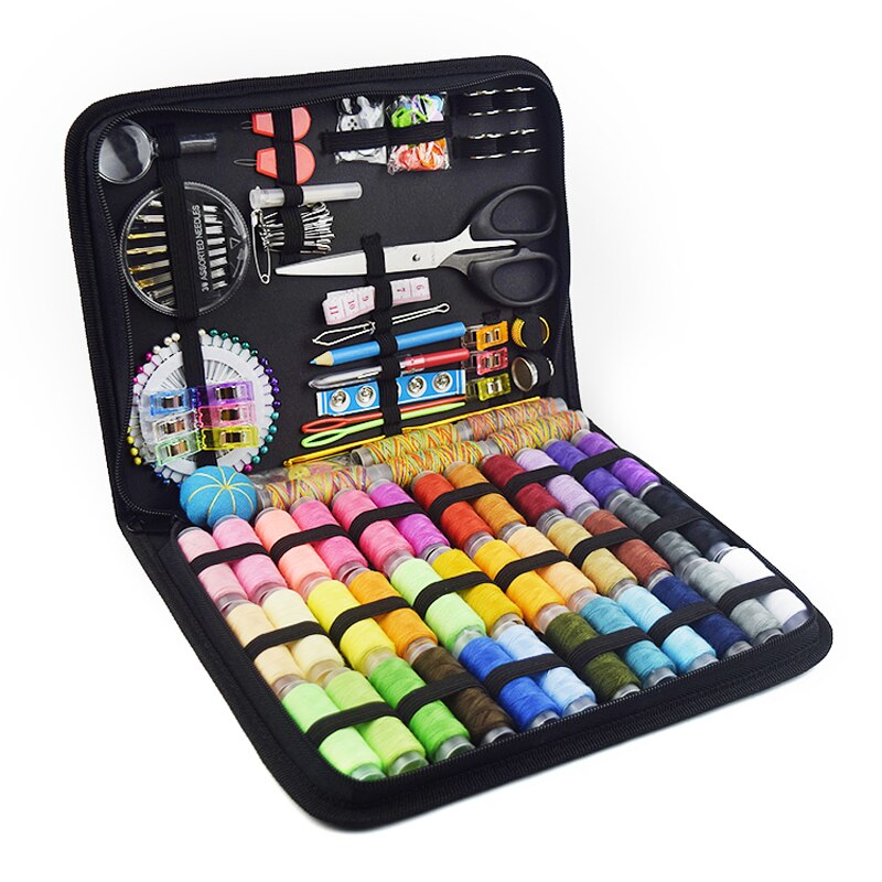 costurero Kits de costura 68-200 Uds Reparación de coser caja de mano aguja de patchwork hilo de costura bordado costura acessorios para costura