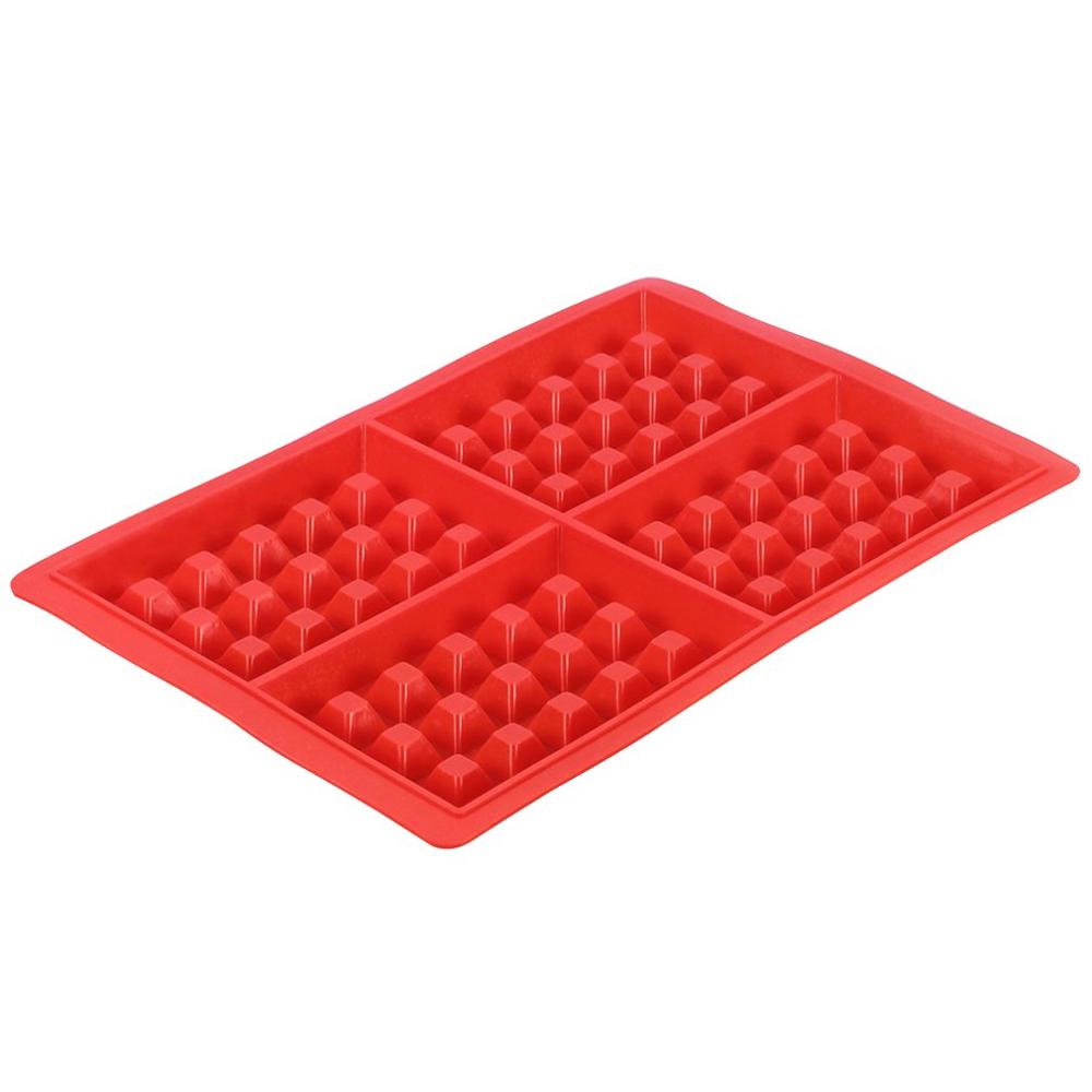 DIY Waffle Mold Maker Pan Microwave Baking Cookie Cake Muffin Silicone Bakeware Cooking Tools Kitchen Accessories Supplies