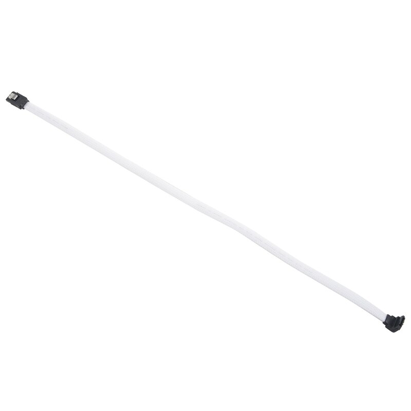 -4x 50cm sata 3.0 iii sata 3 7 -pin-datenkabel, rechtwinklig , 6gb/ s ssd-kabel, hdd-festplatten-datenkabel mit nylonummantelung
