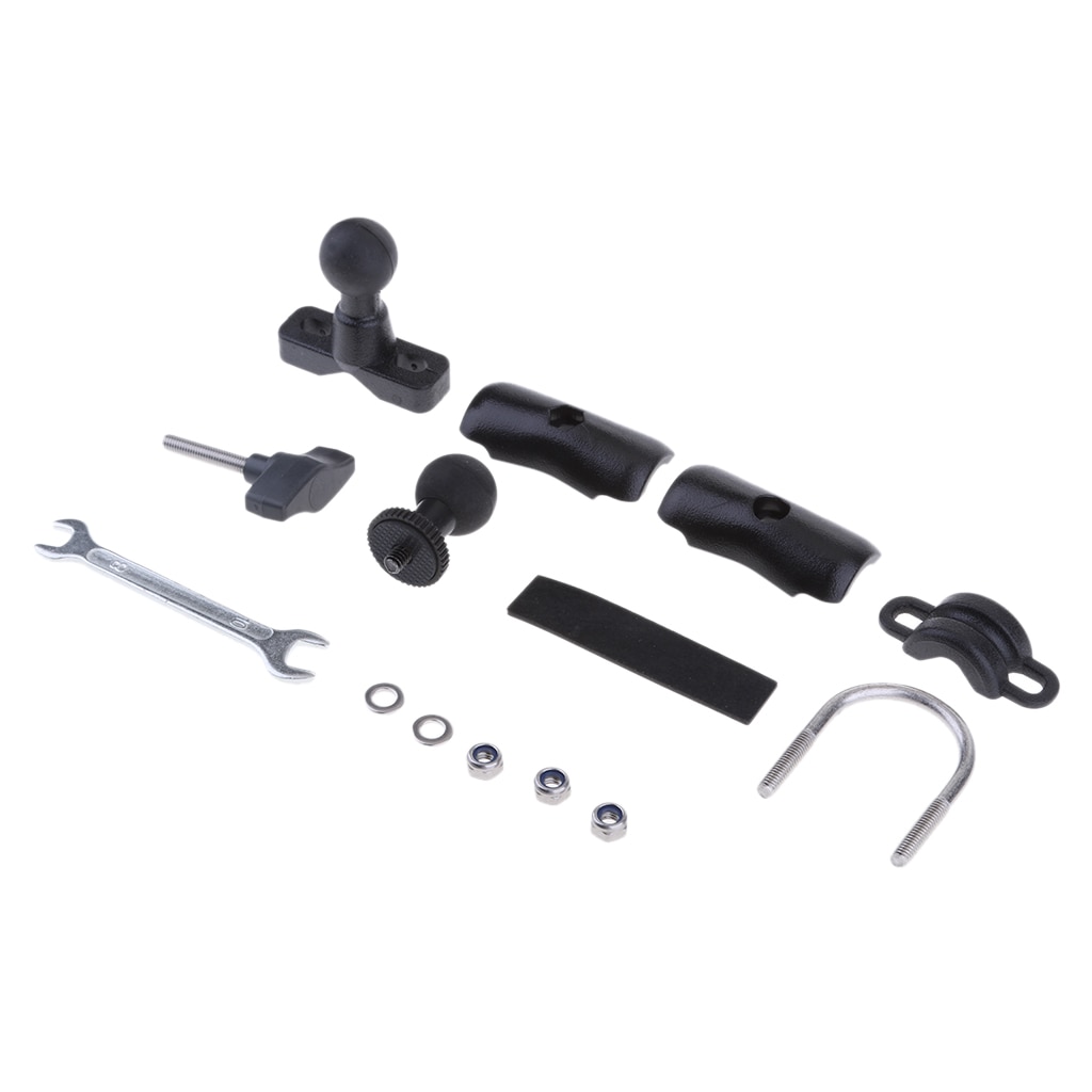 Caméra de rétroviseur pour moto, montage en U et bras Standard à Double douille