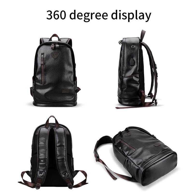 LIELANG bookbags Männer Rucksack Leder Männlichen Funktionellen taschen Männer Wasserdichte rucksack PU große kapazität Männer Tasche Schule Taschen mochila