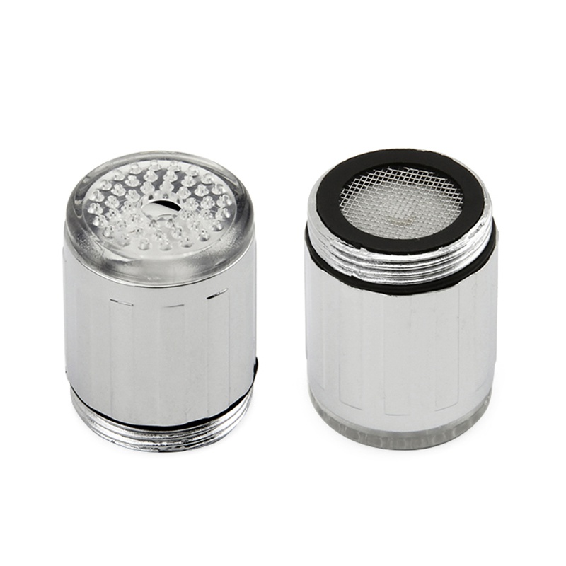 Luminous LED Water Faucet Shower Tap Basin Water Nozzle Bathroom Kitchen Heater Faucets Thermostat Blue 7 Colors