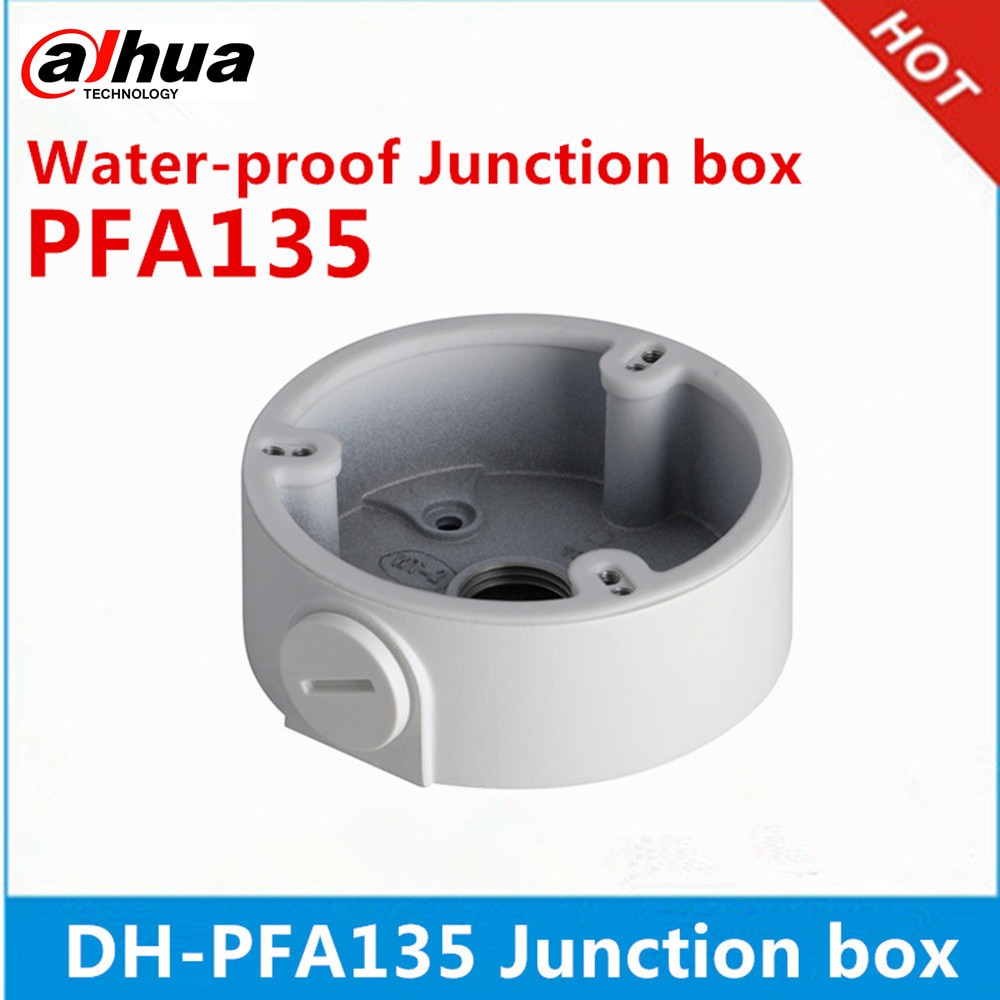 Caja de conexiones impermeable Dahua PFA135 para cámara Dahua gun IPC-HFW2831T-ZAS-S2 & IPC-HFW2431T-ZS-S2