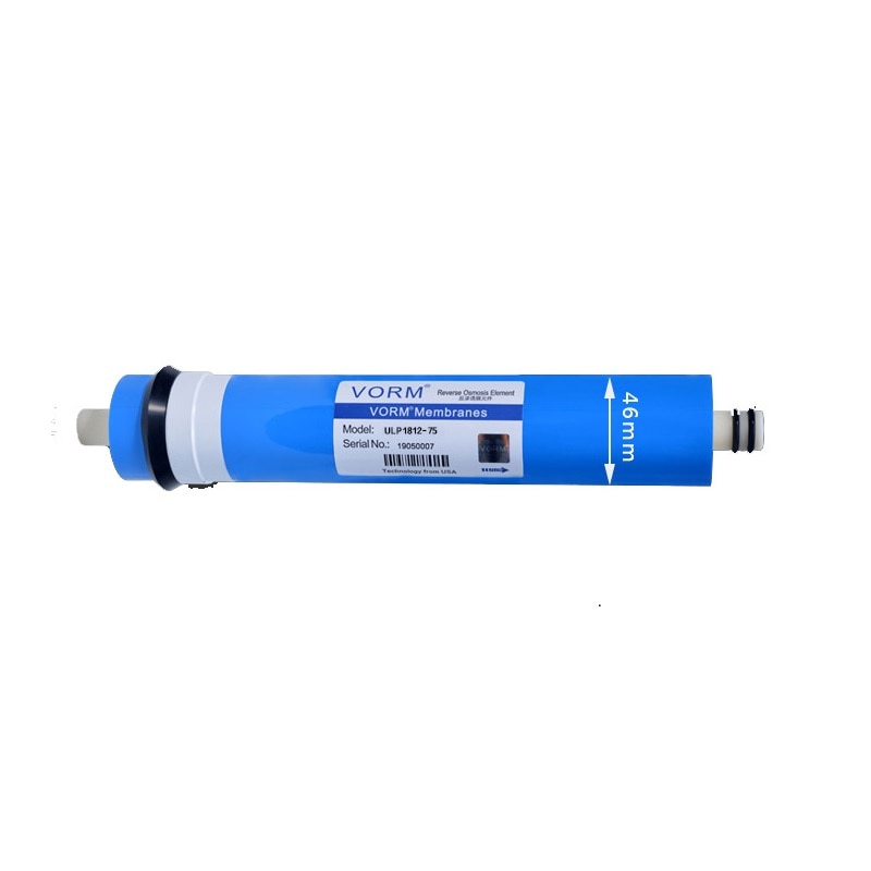 Osmosis inversa Filtro de Agua Membrana ULP1812-75 GPD para el hogar, dispositivo de agua, Blue Osmosis inversa Filtro de Agua Membrana ULP1812-75 GPD para el hogar, dispositivo de agua, Blue