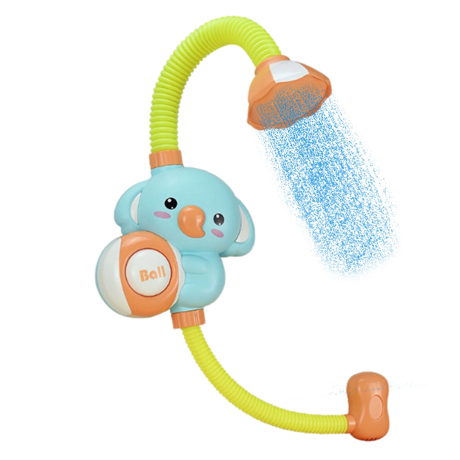 Pompe à eau électrique amusante pour bébé, jouet de bain en forme d'éléphant, bec de douche, jouets pour enfants: Blue
