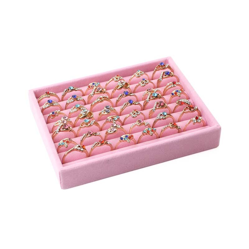 Small Jewelry Tray Ring Necklace Storage Organizer Bracelet Watch Display Drawer Stuff Finishing Multi-functional: Ring Plate 2