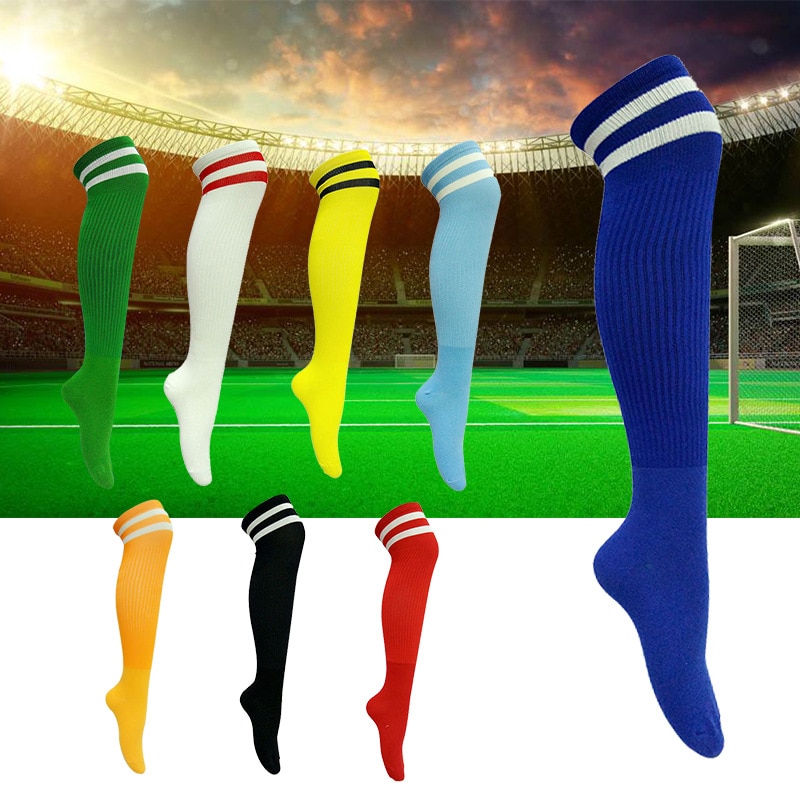 Professionelle Erwachsene kinder Lange Team fußball socken Über Knie-hohe Baumwolle gestreiften kinder Socken Männlich Weiblich Sport Fußball socken