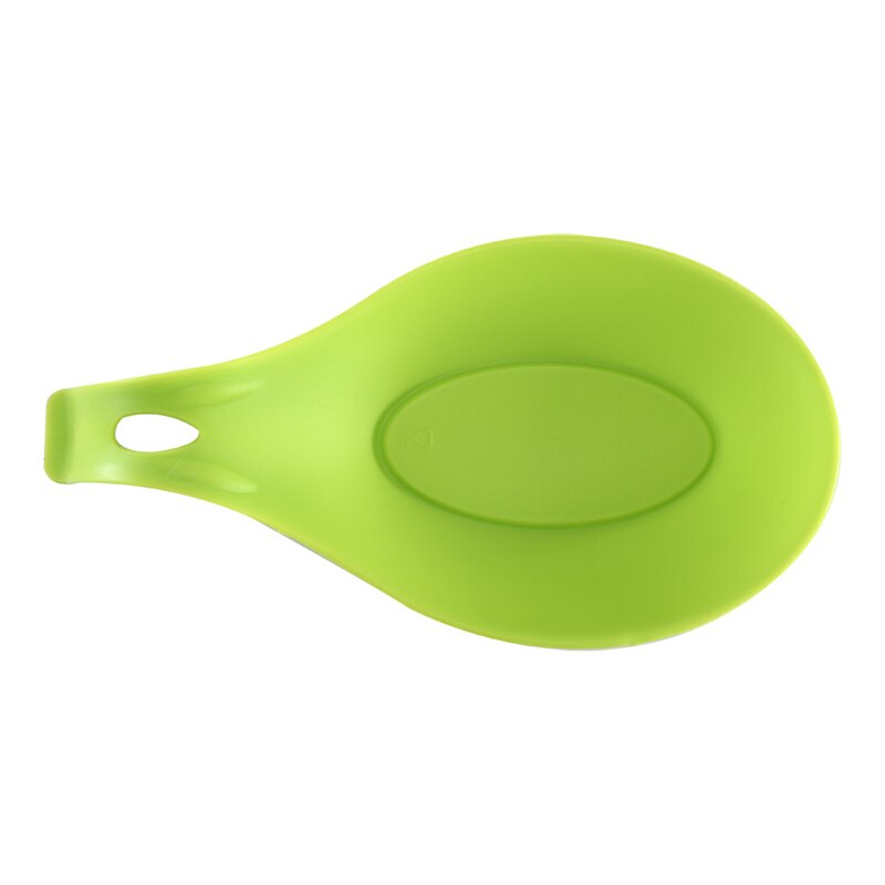 Suprimentos e utensílios de cozinha almofada de silicone, suporte de colher multifuncional, tapete de ferramentas de cozinha, utensílios de cozinha para casa: Green