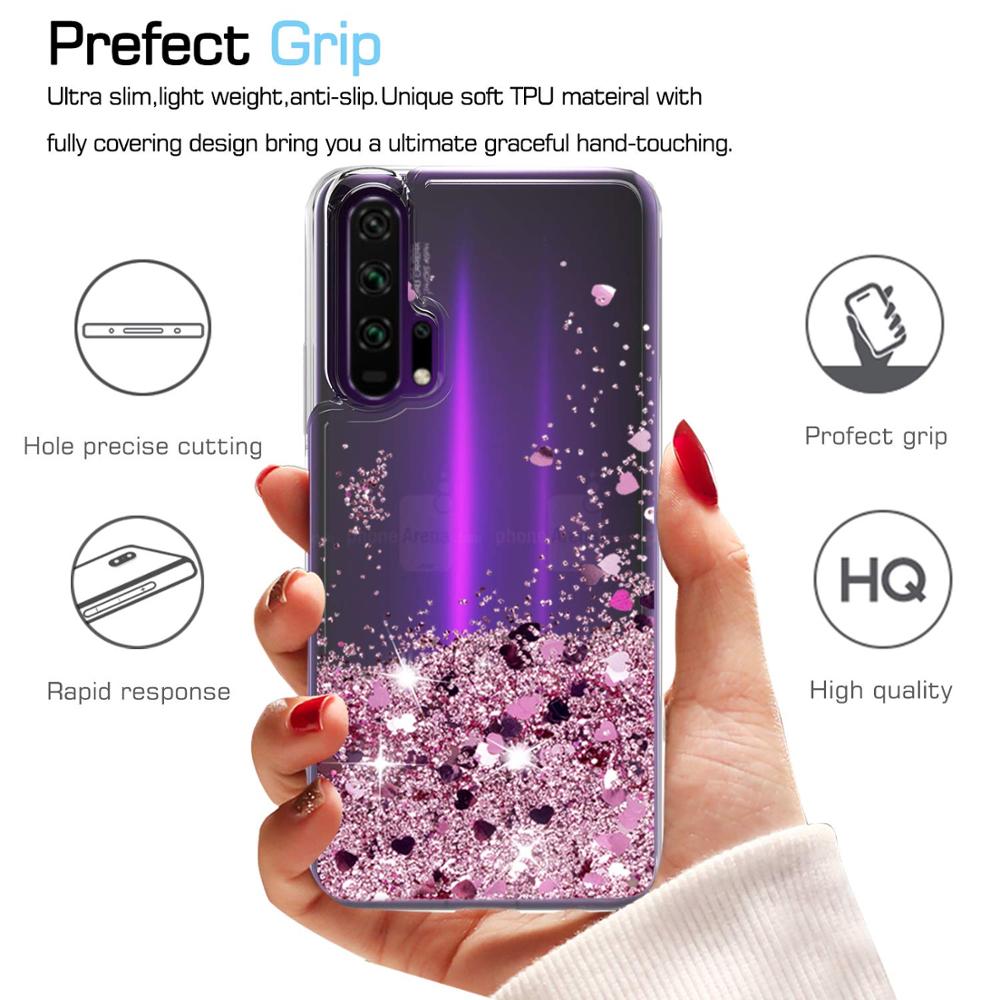 Huawei Honor 20 Pro Case Dynamic Liquid Glitter Quicksand Ster Voor Huawei Honor 20 Zachte TPU Slicone Cover