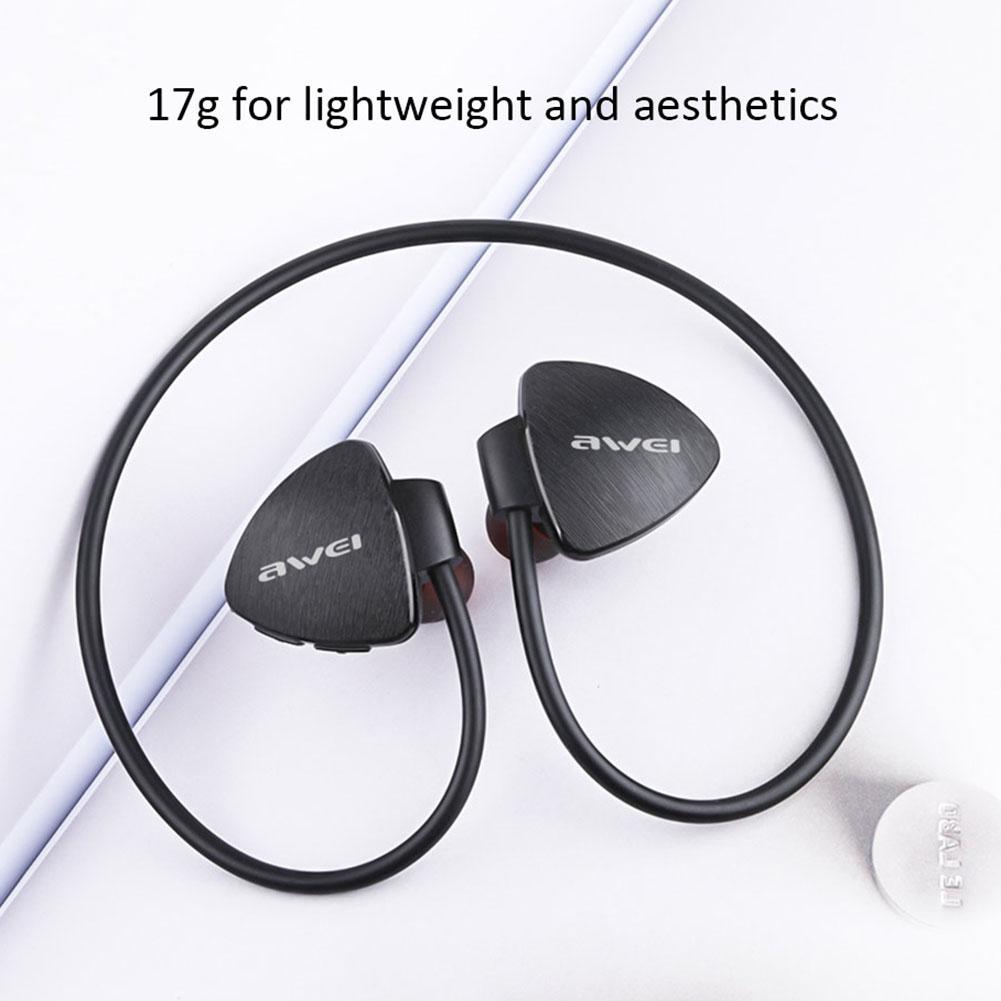 Awei Draadloze In-Ear Bluetooth Nekband Koptelefoon Sport Hals Opknoping Hoofdtelefoon