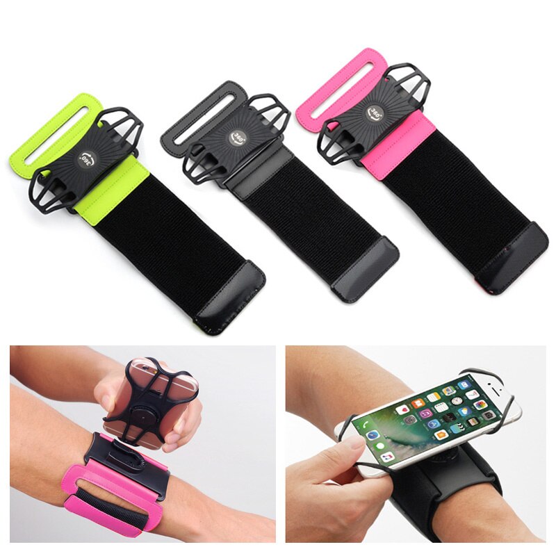 Removable Bracelet Holder Mobile Telephone Sports Bracelet Outdoor Pols Smartphone Stand Arm Band for Samsung Xiaomi Support