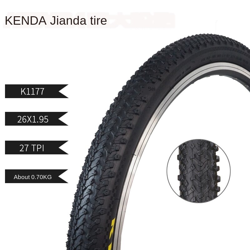 KENDA K192 MTB Bicycle Tyre 26x1.25/26x1.5/26x1.75/26x1.95/26x2.125 /26x1-38mm Kenda 26er All Size MTB Tyre Mountain Bike Tires: K1177 26 X 1.95