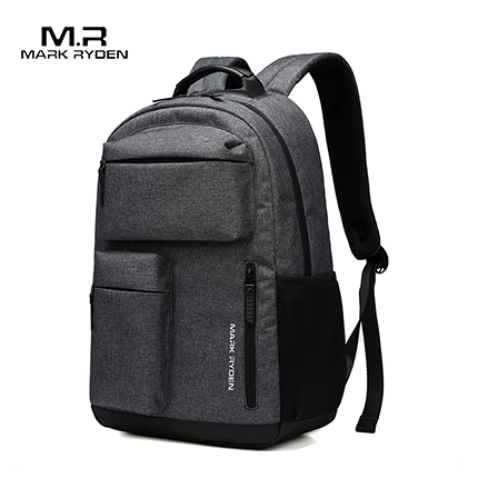 Mark Ryden de gran capacidad mochilas universitarias de 15,6 pulgadas Mochila negra para hombres Mochila para mujer Mochila para ordenador portátil: black