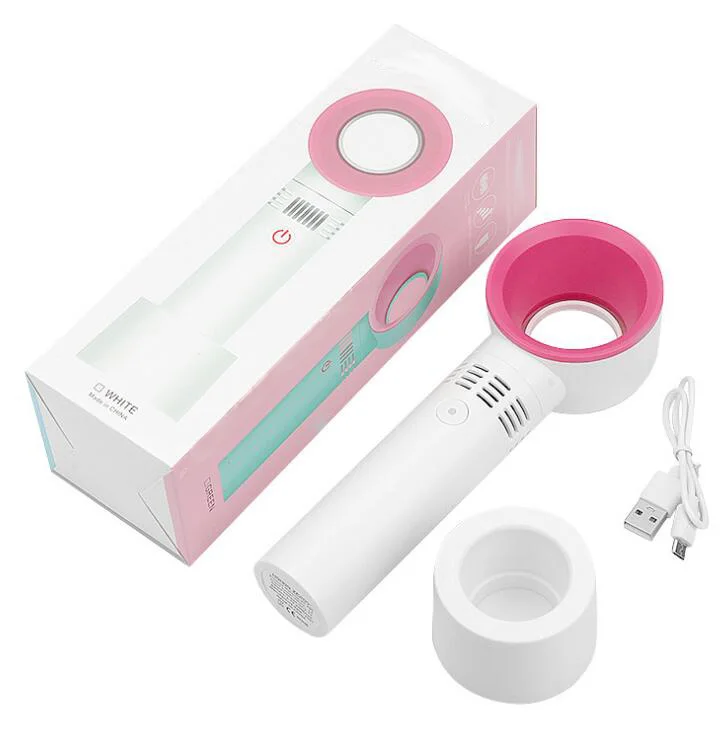 Sèche-cils avec chargeur USB, plante de faux cils, ventilateur sans lame, consommation d'électricité, Machine météo, orgue, outils de maquillage de beauté: Marron