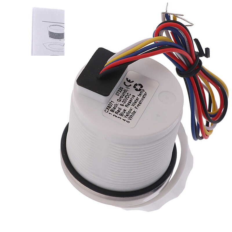 52mm Waterproof IP 67 Boat Car Water Level Gauge 0~190 ohm Water Level Gauge With Low Level Alarm &amp; Backlight