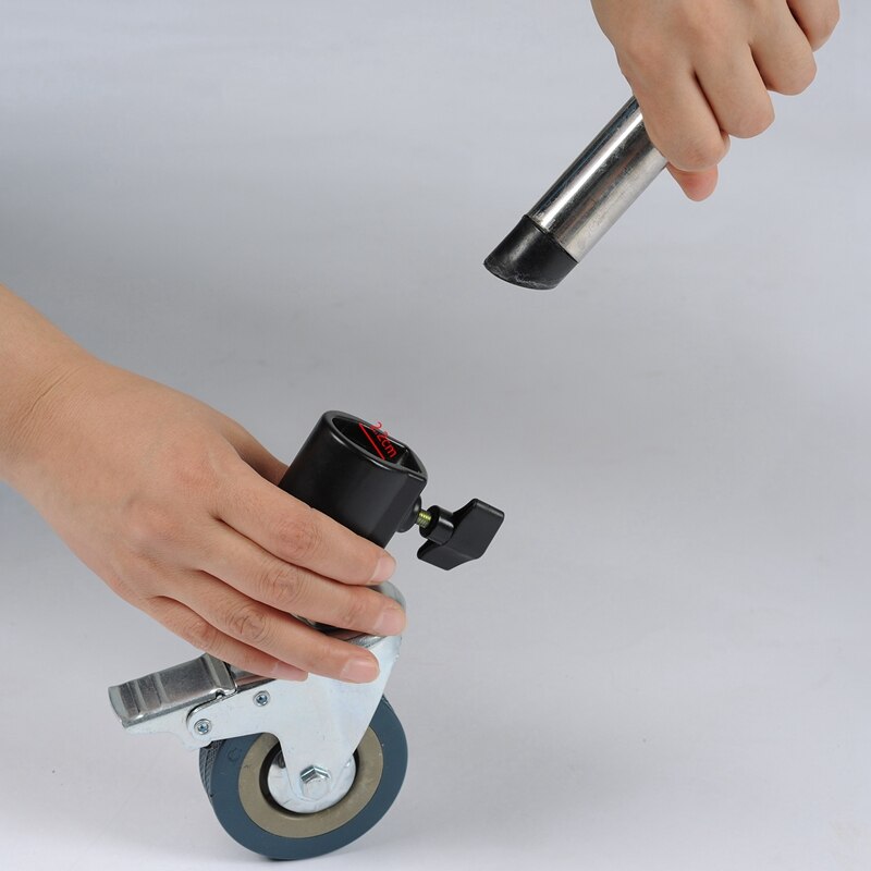 3PCS 22mm Photo Studio Heavy Duty Universal Caster Wheel for Light Stands&amp;Studio Boom Photo Studio Accessories