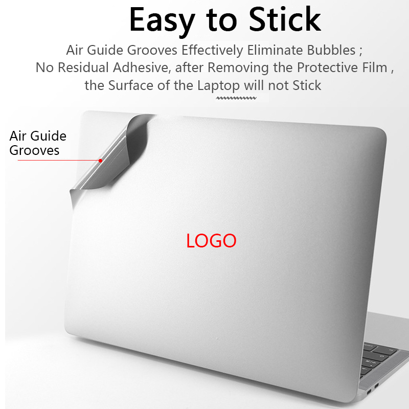 Original Texture Laptop Skin Protection Film For Macbook Air 13 13.6 15.3 M1 M2 Pro 14 16 Anti-Scratch Laptop Cover Sticker